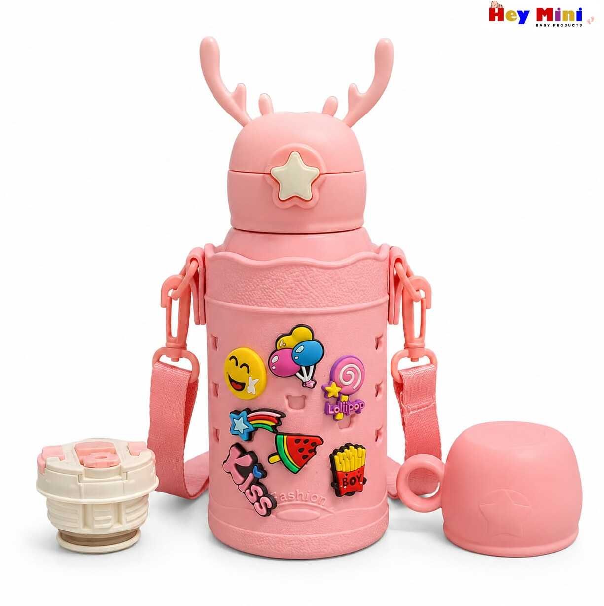 Premium 316 Stainless Steel Insulated Kids Sipper Bottle with Cup,550ml-image-34