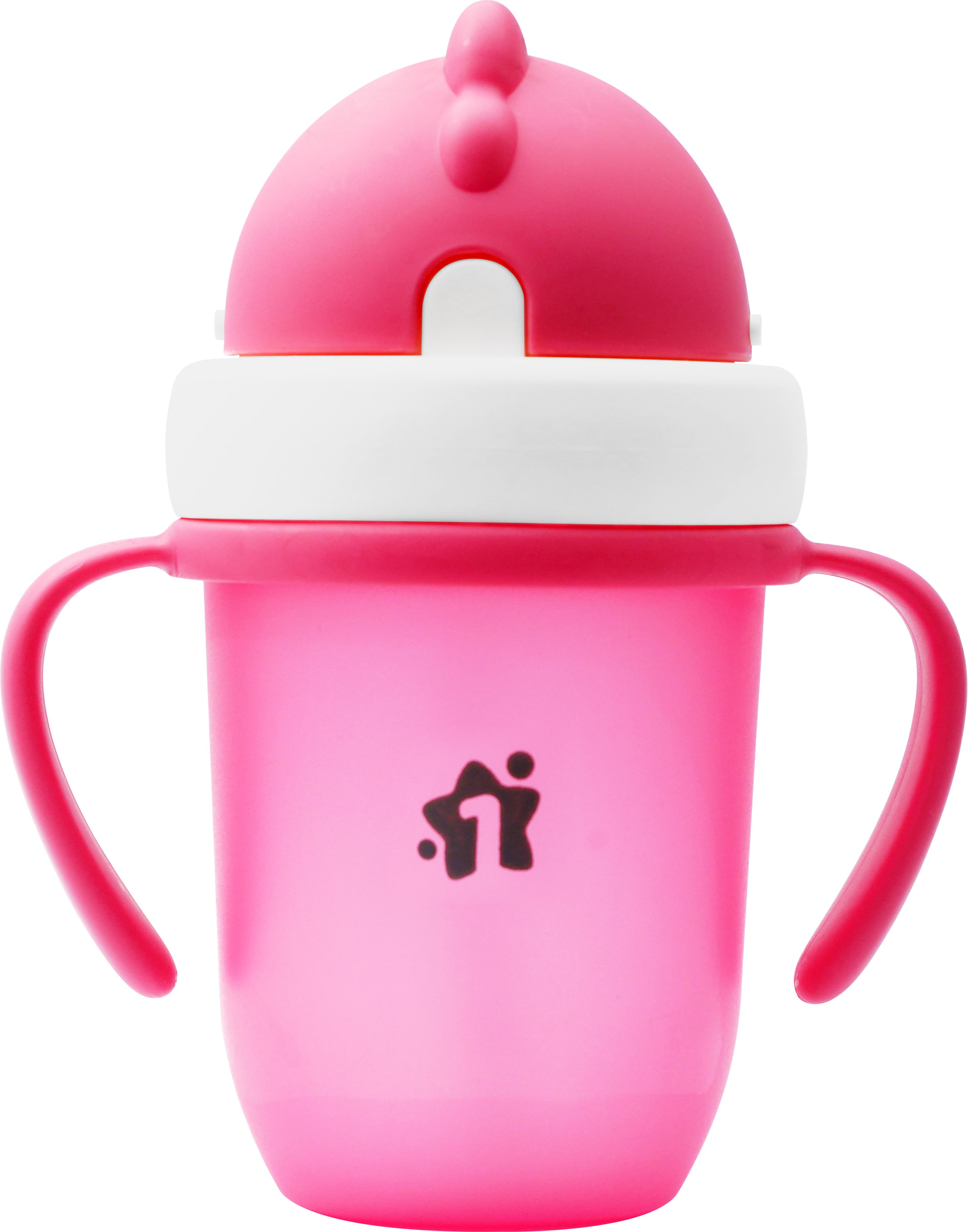Matte Collection BPA Free Polypropylene Soft Straw Sipper with Twin Handles for Easy Grip-image-6