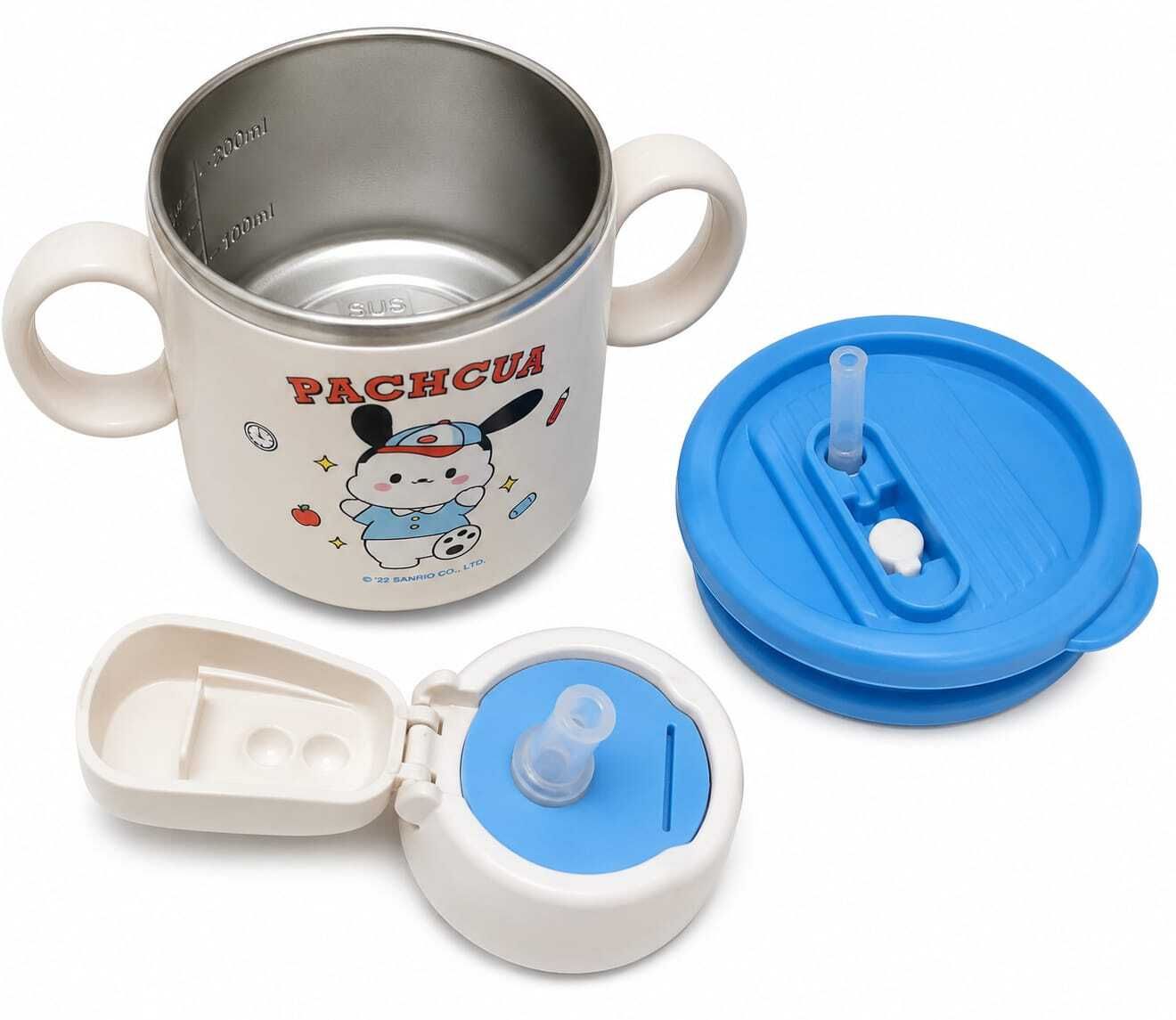 kapoor trading Kids Stainless Steel Sipper Cup with Straw & Dual Handles | White-picture-38