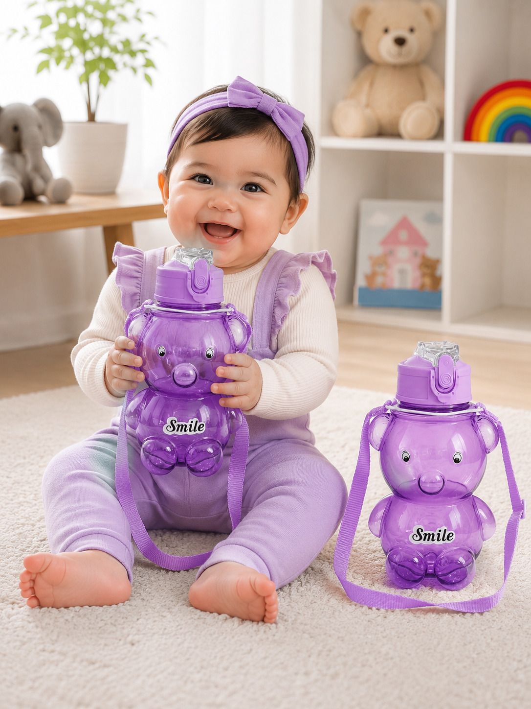 lubin Kids Straw Sipper Water Bottle | BPA Free Leak Proof Bottle-picture-11