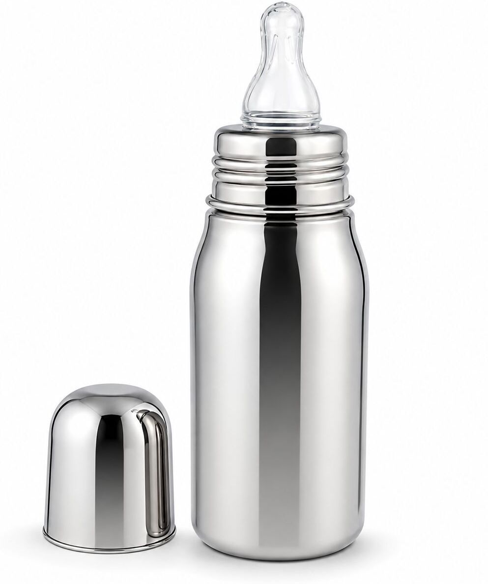hi mom Stainless Steel Feeding Bottle for kids - 240 ml-picture-43
