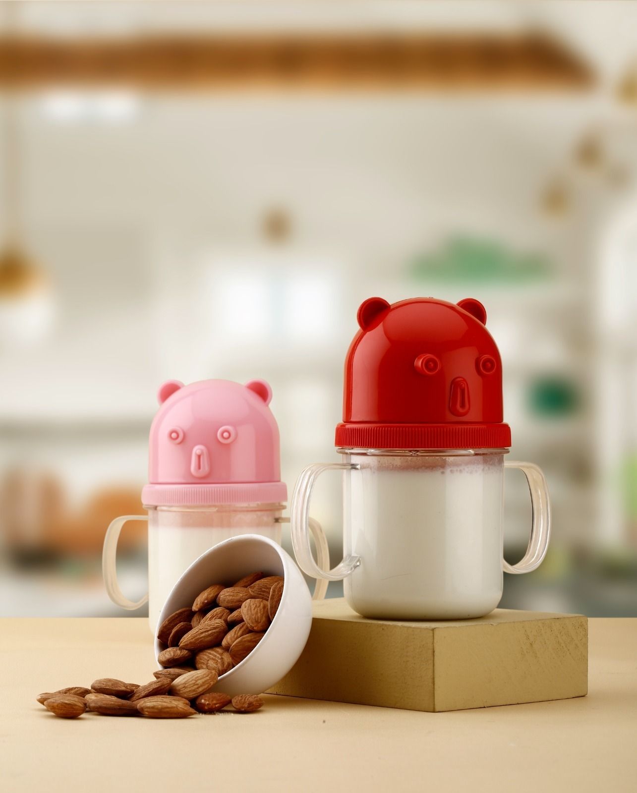 krishav Baby Resistant Soft Silicone Straw Sipper Cup with Handle BPA Free-picture-21