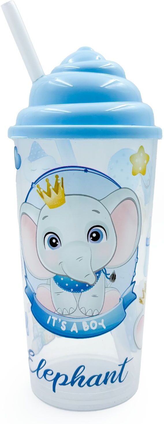 plast boy Kids Plastic Sipper Cup with Ice Cream Cone Lid & Reusable Straw-picture-27