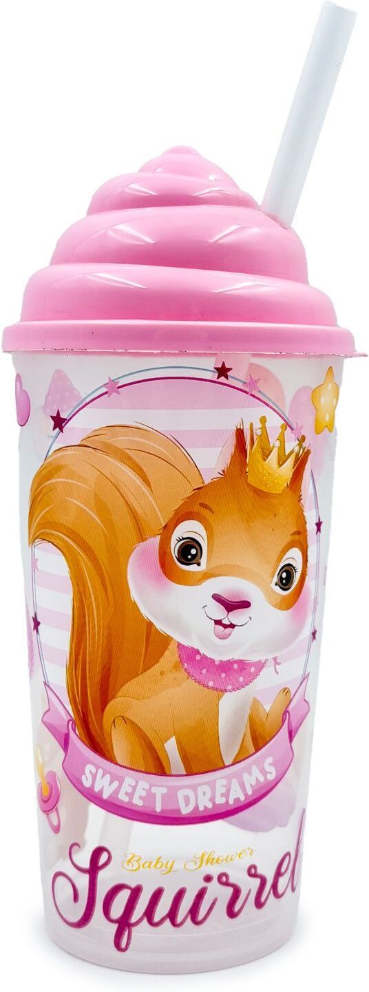 plast boy Kids Plastic Sipper Cup with Ice Cream Cone Lid & Reusable Straw-picture-10