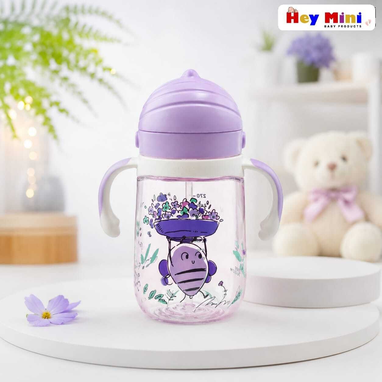 Honeybee 350ml Straw Sipper with Dual Handle-image-30