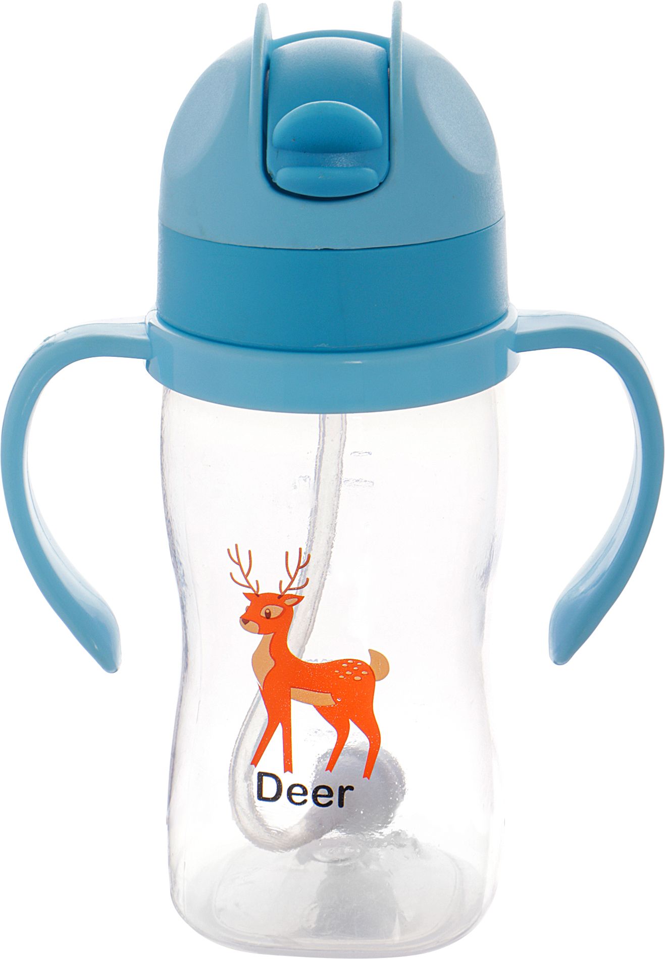 nabhya Transparent Spill-Proof Toddler Sippy Cup With Gravity Ball Straw & Handles-picture-48