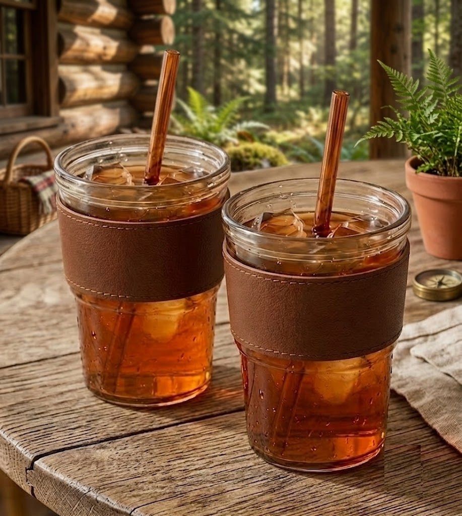 srilaksh miproductss 400ml Borosilicate Glass Sipper Cup Pack of 2-picture-13