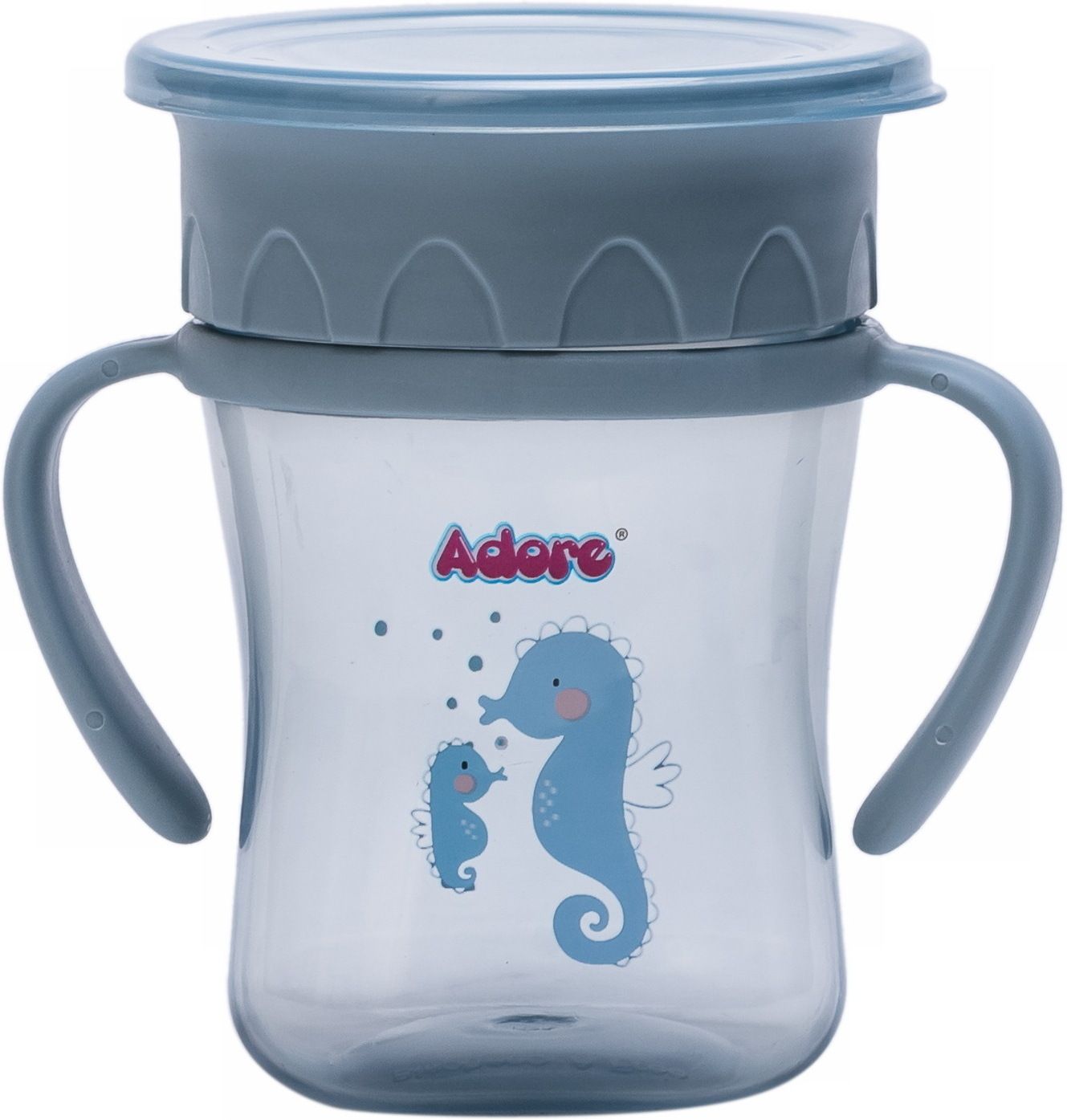 Magic 360 Degree Sipper Cup w Handle & Dust Free Hood- Sip from any side --image-5