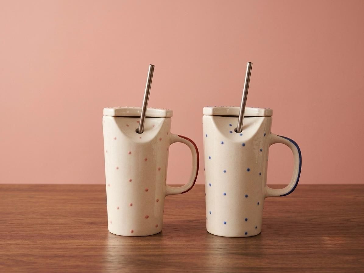 Ceramic Sipper Mug with Lid-image-39