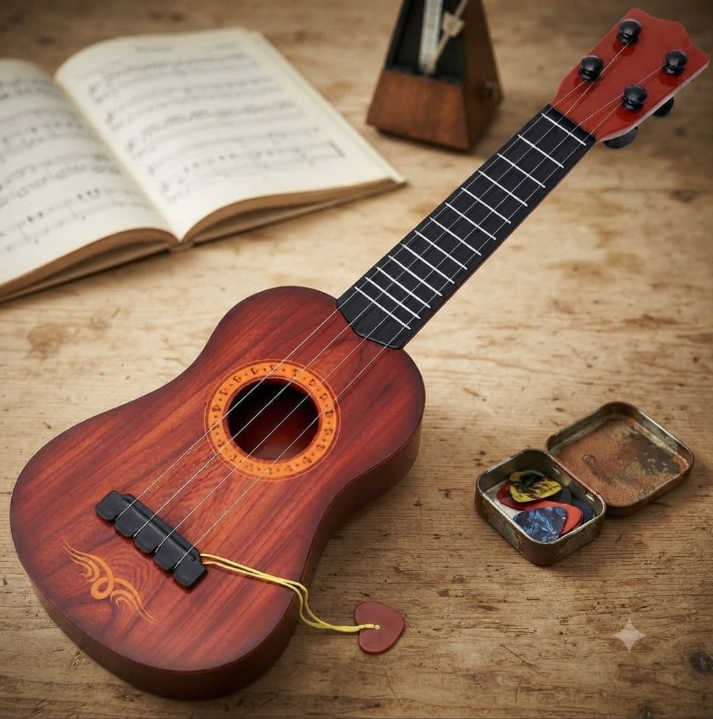 Guitar toy for kids Acoustic Guitar Basswood Sitar Strings-image-3