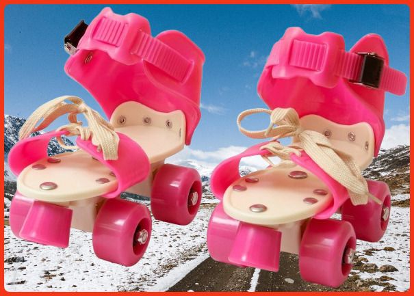 rakso Kids Unisex Quad Roller 4 Wheel Adjustable Skates Skating Shoes (6-15 Years Red) Quad Roller Adults Size 5 UK - 9 UK-picture-43