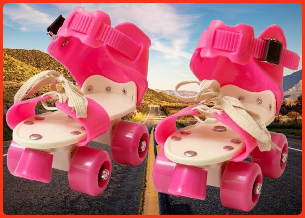 rakso Kids Unisex Quad Roller 4 Wheel Adjustable Skates Skating Shoes (6-15 Years Red) Quad Roller Adults Size 5 UK - 9 UK-picture-11