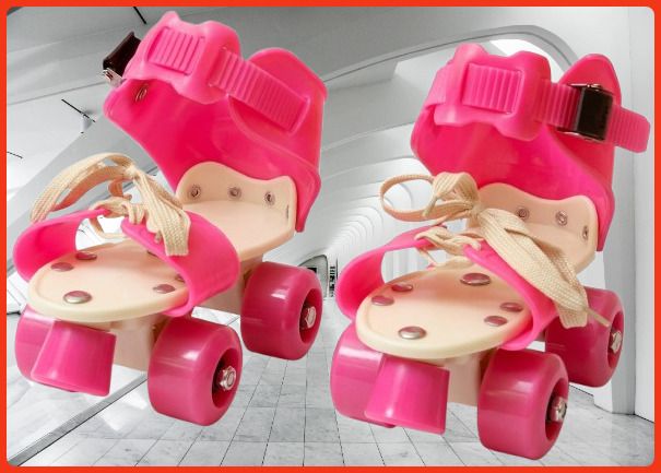 rakso Kids Unisex Quad Roller 4 Wheel Adjustable Skates Skating Shoes (6-15 Years Red) Quad Roller Adults Size 5 UK - 9 UK-picture-33
