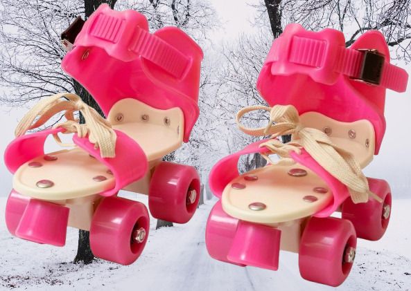 rakso Kids Unisex Quad Roller 4 Wheel Adjustable Skates Skating Shoes (6-15 Years Red) Quad Roller Adults Size 5 UK - 9 UK-picture-13