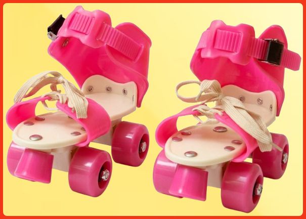 rakso Kids Unisex Quad Roller 4 Wheel Adjustable Skates Skating Shoes (6-15 Years Red) Quad Roller Adults Size 5 UK - 9 UK-picture-16