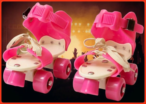 rakso Kids Unisex Quad Roller 4 Wheel Adjustable Skates Skating Shoes (6-15 Years Red) Quad Roller Adults Size 5 UK - 9 UK-picture-27