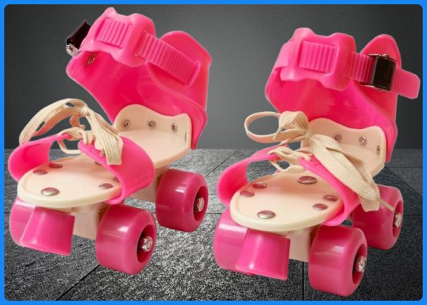 rakso Kids Unisex Quad Roller 4 Wheel Adjustable Skates Skating Shoes (6-15 Years Red) Quad Roller Adults Size 5 UK - 9 UK-picture-49