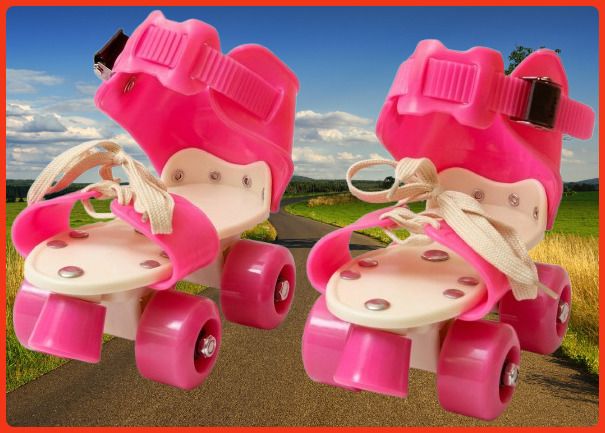 rakso Kids Unisex Quad Roller 4 Wheel Adjustable Skates Skating Shoes (6-15 Years Red) Quad Roller Adults Size 5 UK - 9 UK-picture-38