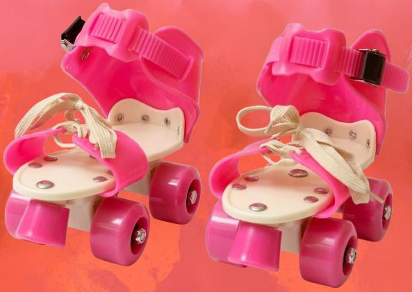 rakso Kids Unisex Quad Roller 4 Wheel Adjustable Skates Skating Shoes (6-15 Years Red) Quad Roller Adults Size 5 UK - 9 UK-picture-34