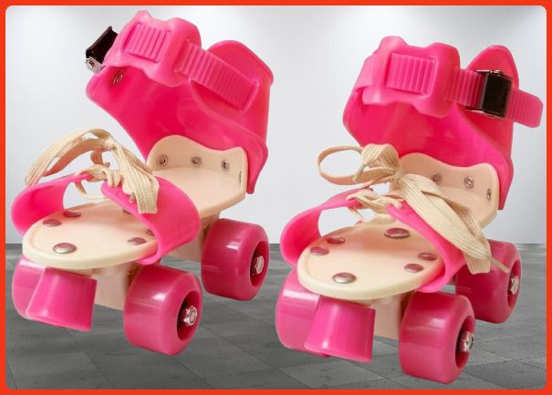 rakso Kids Unisex Quad Roller 4 Wheel Adjustable Skates Skating Shoes (6-15 Years Red) Quad Roller Adults Size 5 UK - 9 UK-picture-47