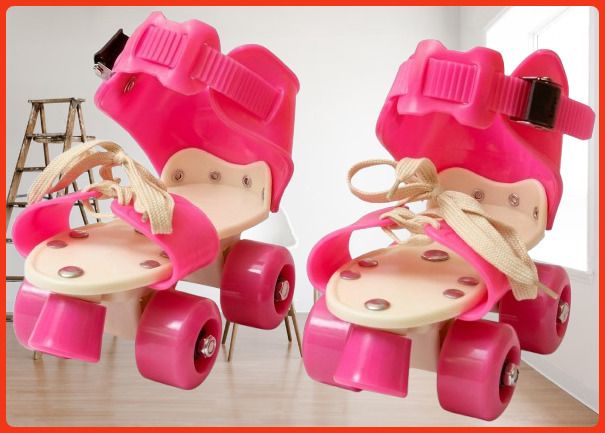 rakso Kids Unisex Quad Roller 4 Wheel Adjustable Skates Skating Shoes (6-15 Years Red) Quad Roller Adults Size 5 UK - 9 UK-picture-47