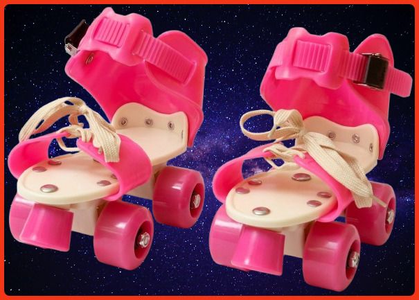 rakso Kids Unisex Quad Roller 4 Wheel Adjustable Skates Skating Shoes (6-15 Years Red) Quad Roller Adults Size 5 UK - 9 UK-picture-32