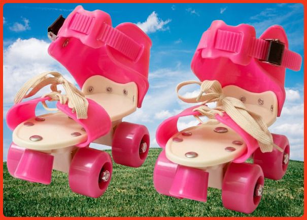 rakso Kids Unisex Quad Roller 4 Wheel Adjustable Skates Skating Shoes (6-15 Years Red) Quad Roller Adults Size 5 UK - 9 UK-picture-43