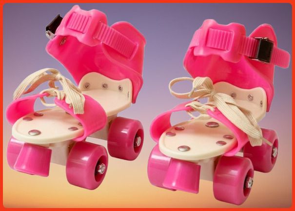 rakso Kids Unisex Quad Roller 4 Wheel Adjustable Skates Skating Shoes (6-15 Years Red) Quad Roller Adults Size 5 UK - 9 UK-picture-4