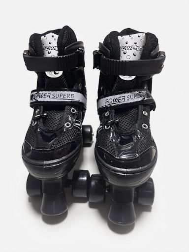 Adjustable Inline Roller Skates Shoes for Kids | Quad Wheel Skating Shoes Quad Roller Adults Size 12C UK-image-38