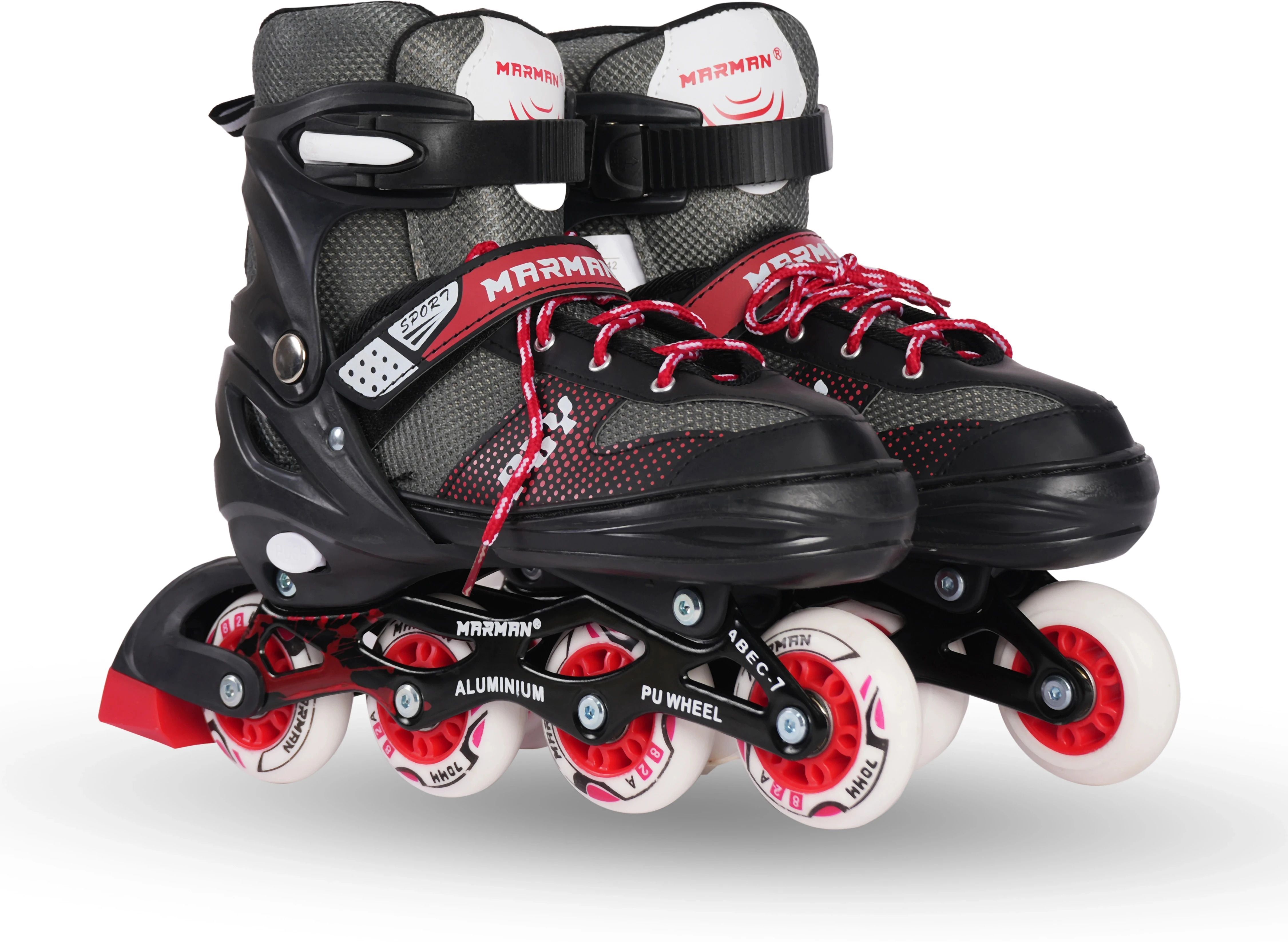 marman 70MM PU Wheels Fitted With Alluminium Chasis. Shoes With Adjustable Length In-line Adults-picture-21