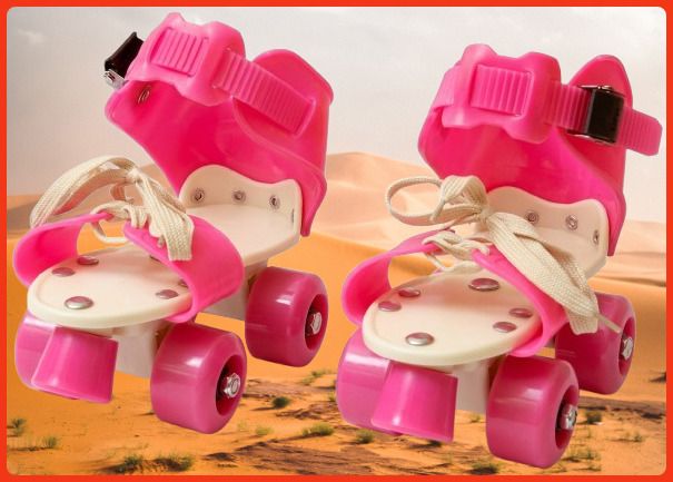 rakso Kids Unisex Quad Roller 4 Wheel Adjustable Skates Skating Shoes (6-15 Years Red) Quad Roller Adults Size 5 UK - 9 UK-picture-6