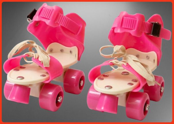 rakso Kids Unisex Quad Roller 4 Wheel Adjustable Skates Skating Shoes (6-15 Years Red) Quad Roller Adults Size 5 UK - 9 UK-picture-45