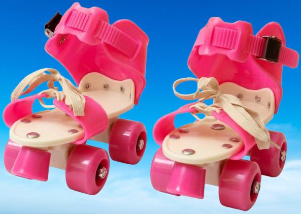 rakso Kids Unisex Quad Roller 4 Wheel Adjustable Skates Skating Shoes (6-15 Years Red) Quad Roller Adults Size 5 UK - 9 UK-picture-46