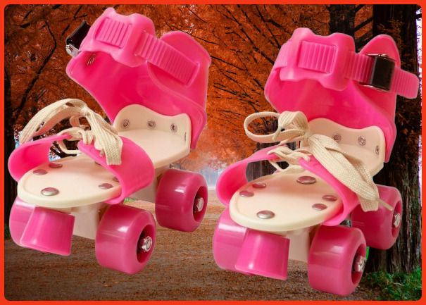 rakso Kids Unisex Quad Roller 4 Wheel Adjustable Skates Skating Shoes (6-15 Years Red) Quad Roller Adults Size 5 UK - 9 UK-picture-7