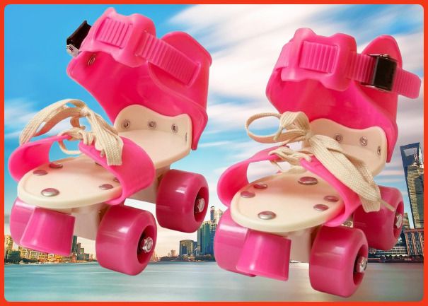 rakso Kids Unisex Quad Roller 4 Wheel Adjustable Skates Skating Shoes (6-15 Years Red) Quad Roller Adults Size 5 UK - 9 UK-picture-12