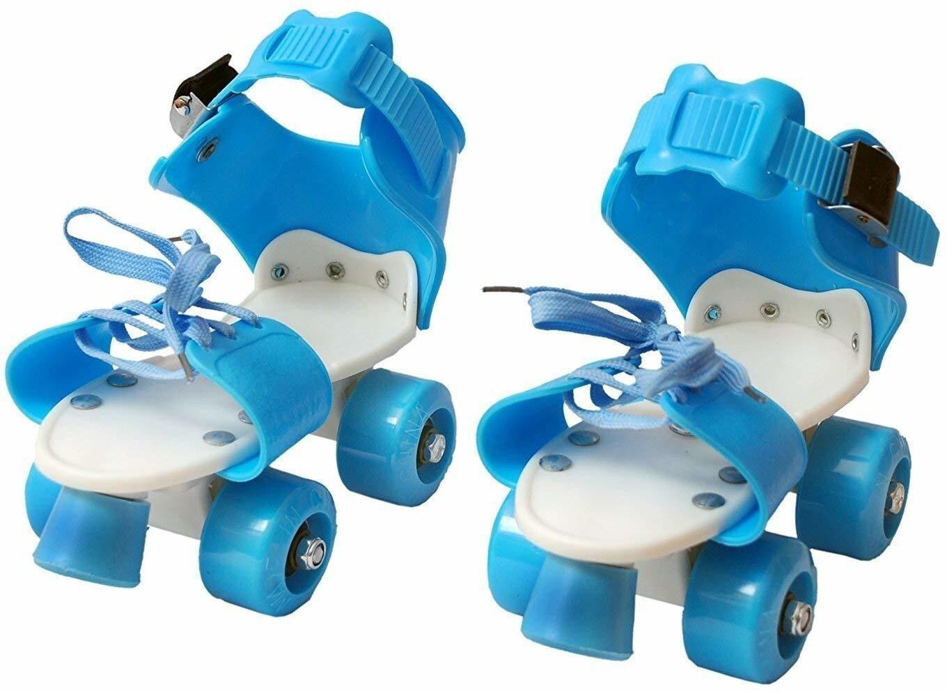 Adjustable Inline Dry Skates Shoes/Skating Shoes for Kids with Front Brake Kids Roller Skates Shoes Quad Roller Skates - Size 4 to 12 UK-image-41