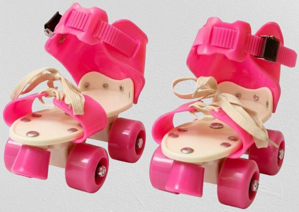 Kids Unisex Quad Roller 4 Wheel Adjustable Skates Skating Shoes (6-15 Years Red) Quad Roller Adults Size 5 UK - 9 UK-image-41