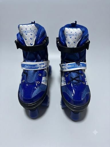 veryke Unisex Child Roller Skates Shoes with Break(adjestable size). Quad Roller Adults Size 12C UK-picture-12