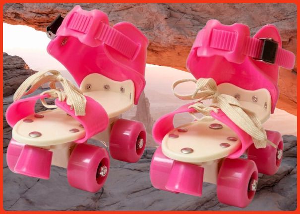 rakso Kids Unisex Quad Roller 4 Wheel Adjustable Skates Skating Shoes (6-15 Years Red) Quad Roller Adults Size 5 UK - 9 UK-picture-42