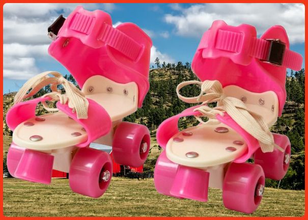 rakso Kids Unisex Quad Roller 4 Wheel Adjustable Skates Skating Shoes (6-15 Years Red) Quad Roller Adults Size 5 UK - 9 UK-picture-37