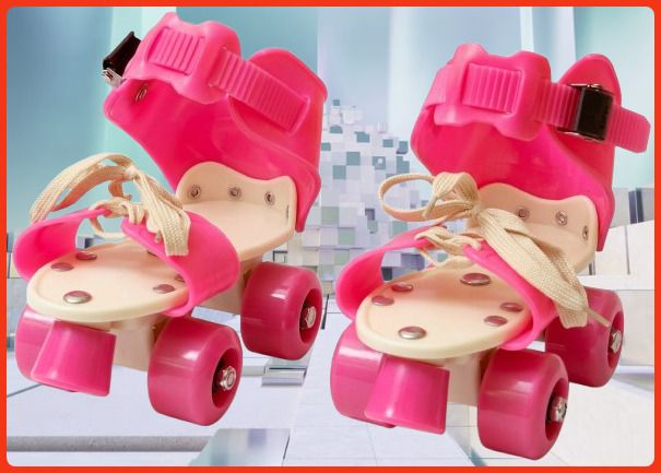 rakso Kids Unisex Quad Roller 4 Wheel Adjustable Skates Skating Shoes (6-15 Years Red) Quad Roller Adults Size 5 UK - 9 UK-picture-25