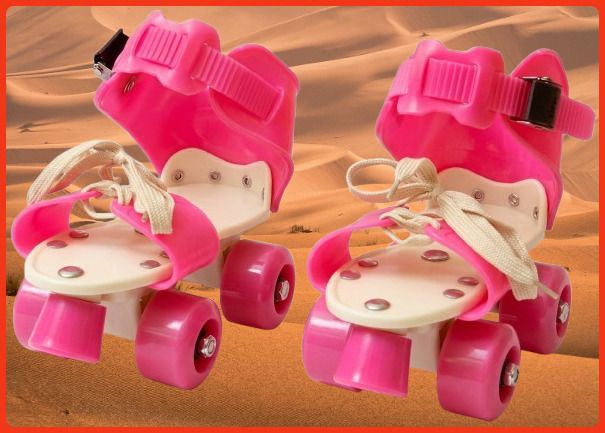 rakso Kids Unisex Quad Roller 4 Wheel Adjustable Skates Skating Shoes (6-15 Years Red) Quad Roller Adults Size 5 UK - 9 UK-picture-28