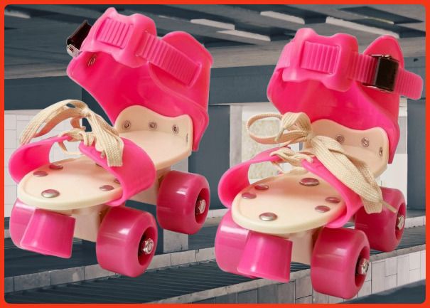rakso Kids Unisex Quad Roller 4 Wheel Adjustable Skates Skating Shoes (6-15 Years Red) Quad Roller Adults Size 5 UK - 9 UK-picture-32
