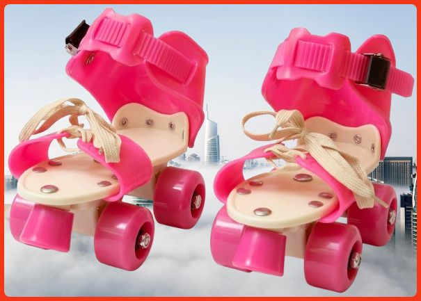 rakso Kids Unisex Quad Roller 4 Wheel Adjustable Skates Skating Shoes (6-15 Years Red) Quad Roller Adults Size 5 UK - 9 UK-picture-28