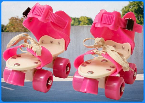 rakso Kids Unisex Quad Roller 4 Wheel Adjustable Skates Skating Shoes (6-15 Years Red) Quad Roller Adults Size 5 UK - 9 UK-picture-32