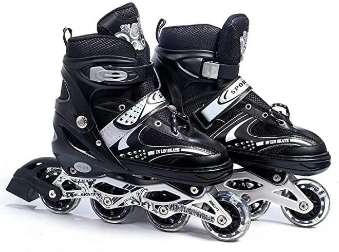 avi High quality sketing shoe have led wheels Skates size In-line Skates - Size 6-9 UK-picture-16