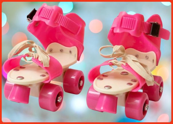 rakso Kids Unisex Quad Roller 4 Wheel Adjustable Skates Skating Shoes (6-15 Years Red) Quad Roller Adults Size 5 UK - 9 UK-picture-30
