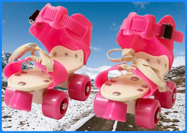 rakso Kids Unisex Quad Roller 4 Wheel Adjustable Skates Skating Shoes (6-15 Years Red) Quad Roller Adults Size 5 UK - 9 UK-picture-17