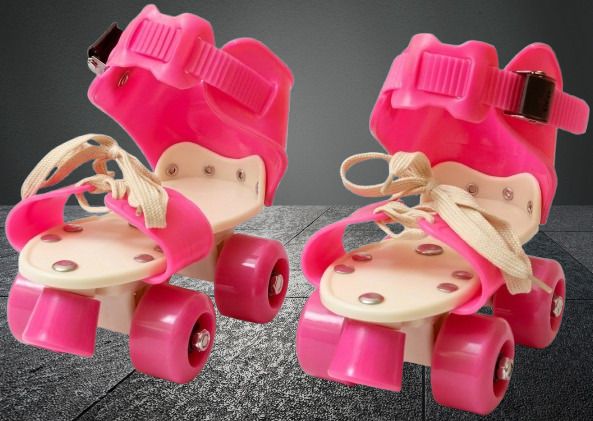 rakso Kids Unisex Quad Roller 4 Wheel Adjustable Skates Skating Shoes (6-15 Years Red) Quad Roller Adults Size 5 UK - 9 UK-picture-34