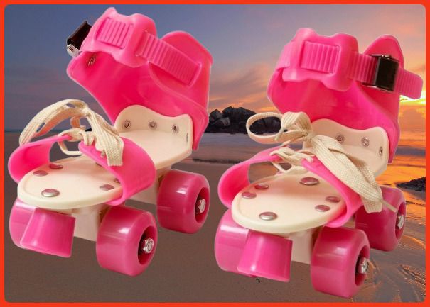 rakso Kids Unisex Quad Roller 4 Wheel Adjustable Skates Skating Shoes (6-15 Years Red) Quad Roller Adults Size 5 UK - 9 UK-picture-35